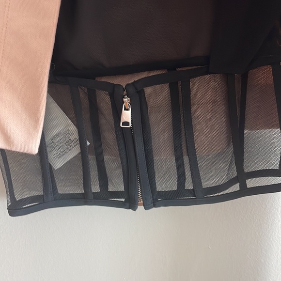 Alexander McQueen Cropped Sweatshirt in Tea Rose - Picture 9 of 11